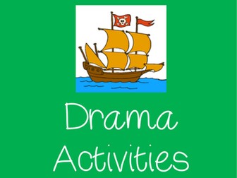 PIRATES Drama Pirate Name Cards and Pirate Drama Activities