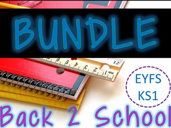 Back to School Bundle for EYFS / KS1