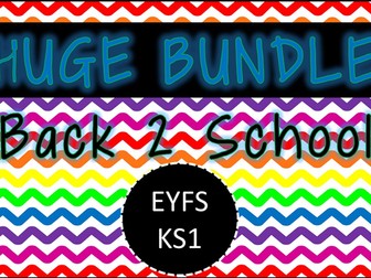 Huge Back to School Bundle for EYFS / KS1