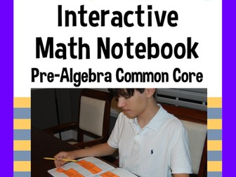 Pre-Algebra Interactive Notebook with Scaffolded Notes