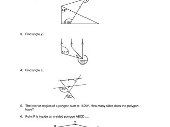OCR Maths: Higher GCSE - Check In Test 8.03 Angles