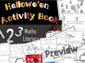 Halloween Activity Book for EYFS/KS1