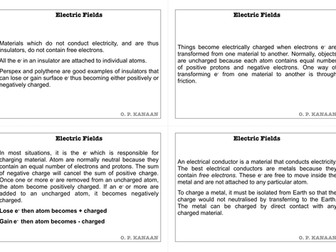 Electric Fields A-Level Physics Flashcards V1.0 (23 Cards)