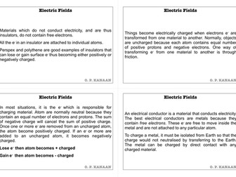 Electric Fields A-Level Physics Flashcards V1.0 (23 Cards)