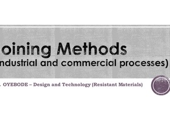 Joining Methods (Industrial and commercial processes)