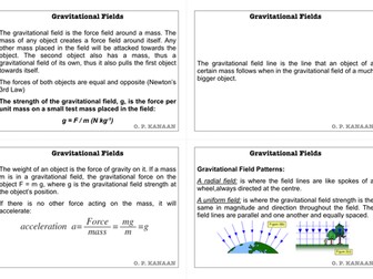Gravitational Fields A-Level Physics Flashcards V1.0 (19 Cards)