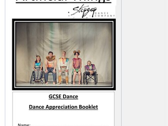 Artificial Things GCSE Dance Work Book