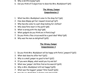 The Wrong Jumper Comprehension Question