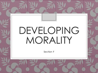 Developing Morality