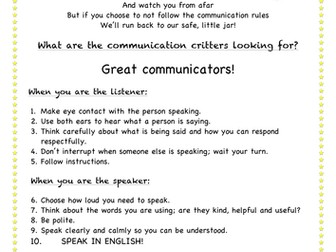 Communication critters