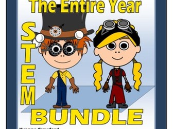 STEM CHALLENGES for the WHOLE SCHOOL YEAR - STEAM BUNDLE