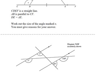 GCSE Angles - interior exterior and types of angles