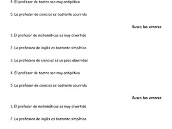 Los profesores / teachers