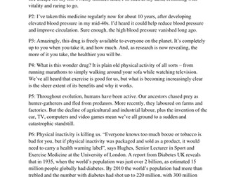 Health Issues and Lifestyle AQA