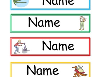 Roald Dahl Drawer Labels