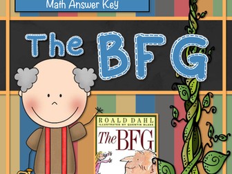 The BFG Math Companion {27 Printables, Answer Key & Common Core}