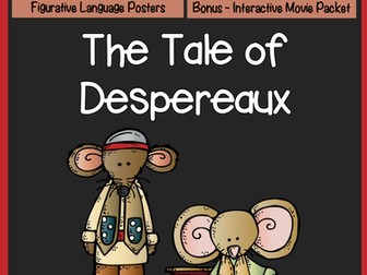 The Tale of Despereaux {Novel Study & Figurative Language Flip Book}