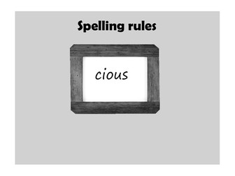 Spelling rules UKS2 Autumn unit of work 6 weeks