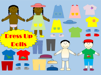 All About Me Dress Up Dolls Multicultural Activity