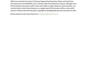 12 Week Drama Term Plan- MIME