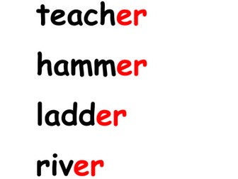 ER digraph pictures and words matching