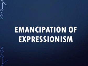 GCSE Dance New Specification Emancipation of Expressionism PPT