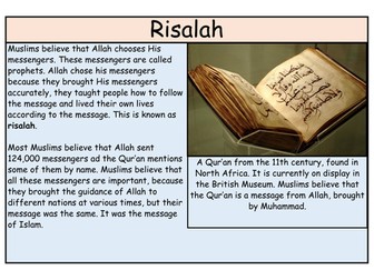 Risalah - Edexcel GCSE Religious Studies B - Area of Study 2 - Islam