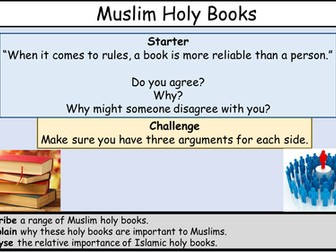 Muslim Holy Books - Edexcel GCSE Religious Studies B - Area of Study 2 - Islam