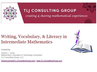 Writing, Vocabulary & Literacy in Intermediate Mathematics
