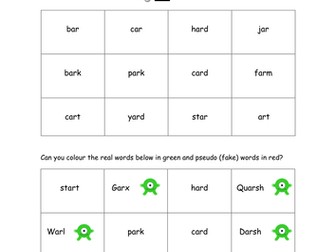 Guided Reading - Phonics Activity digraphs and split digraphs