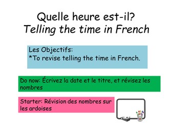 Revision of Quelle heure est-il