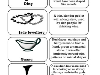 Shang Dynasty - Archaeological Evidence Activity