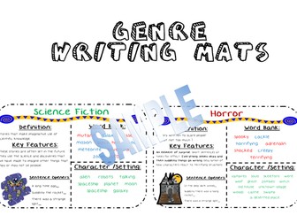 Genre Writing Aids - Mats/Posters