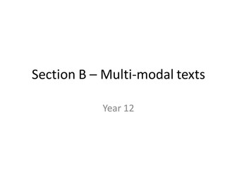 Multi-modal texts