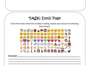 emoji reading activity