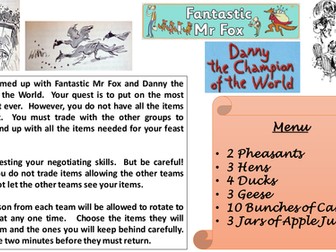 Roald Dahl Day Trading Game