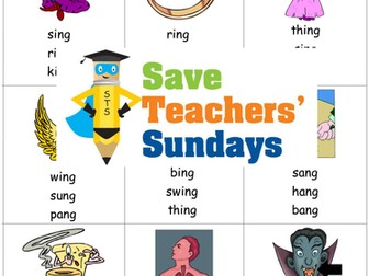Ng Phonics Worksheets, Activities, Flash Cards, Lesson Plans and Other Teaching Resources