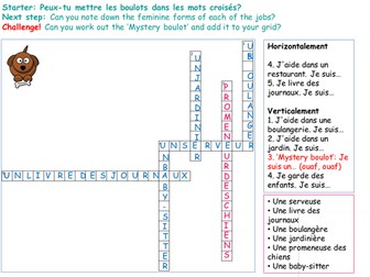 Crossword - Part-time jobs