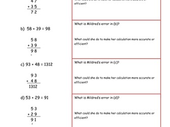 Reasoning: Compact Column Addition (with answers)