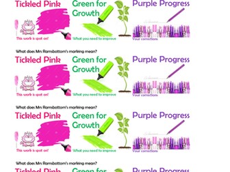 Marking posters & mini versions for books