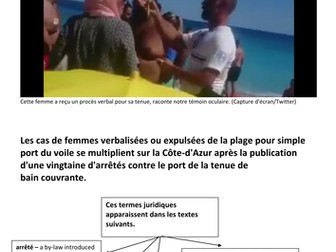 Le burkini - verbalisée à Nice août 2016