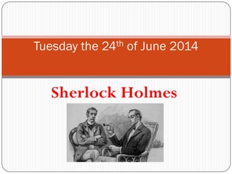 Murder mystery lesson 3 - Sherlock Holmes