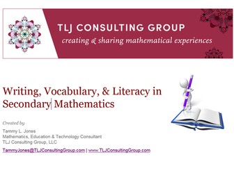 Writing, Vocabulary & Literacy in Secondary Mathematics