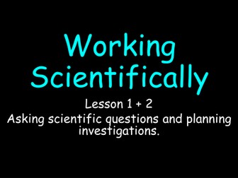 Activate 1 - Working scientifically WHOLE UNIT