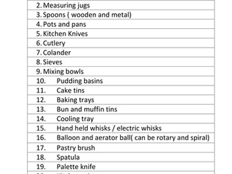 Equipment Guidelines