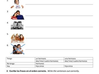 Mira 1_Mod. 3 - Mi Familia: ¿Tienes Hermanos?  Lesson 1 Presentation and Worksheets