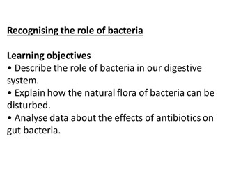 The role of bacteria in digestion- NEW SCHEME KS3