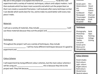 Statement of Intent Guide Sheet