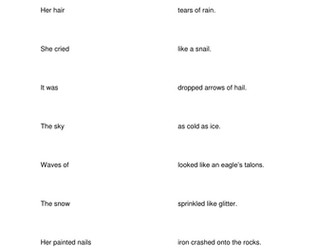 Similes and Metaphors match up