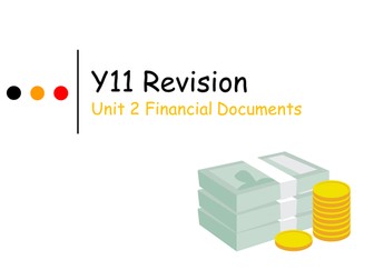 GCSE Finance Revision Powerpoint Quiz for whole group competition with supported theory.